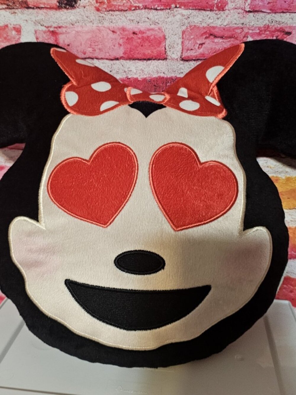 Emoji Plush Minnie Mouse Pillow